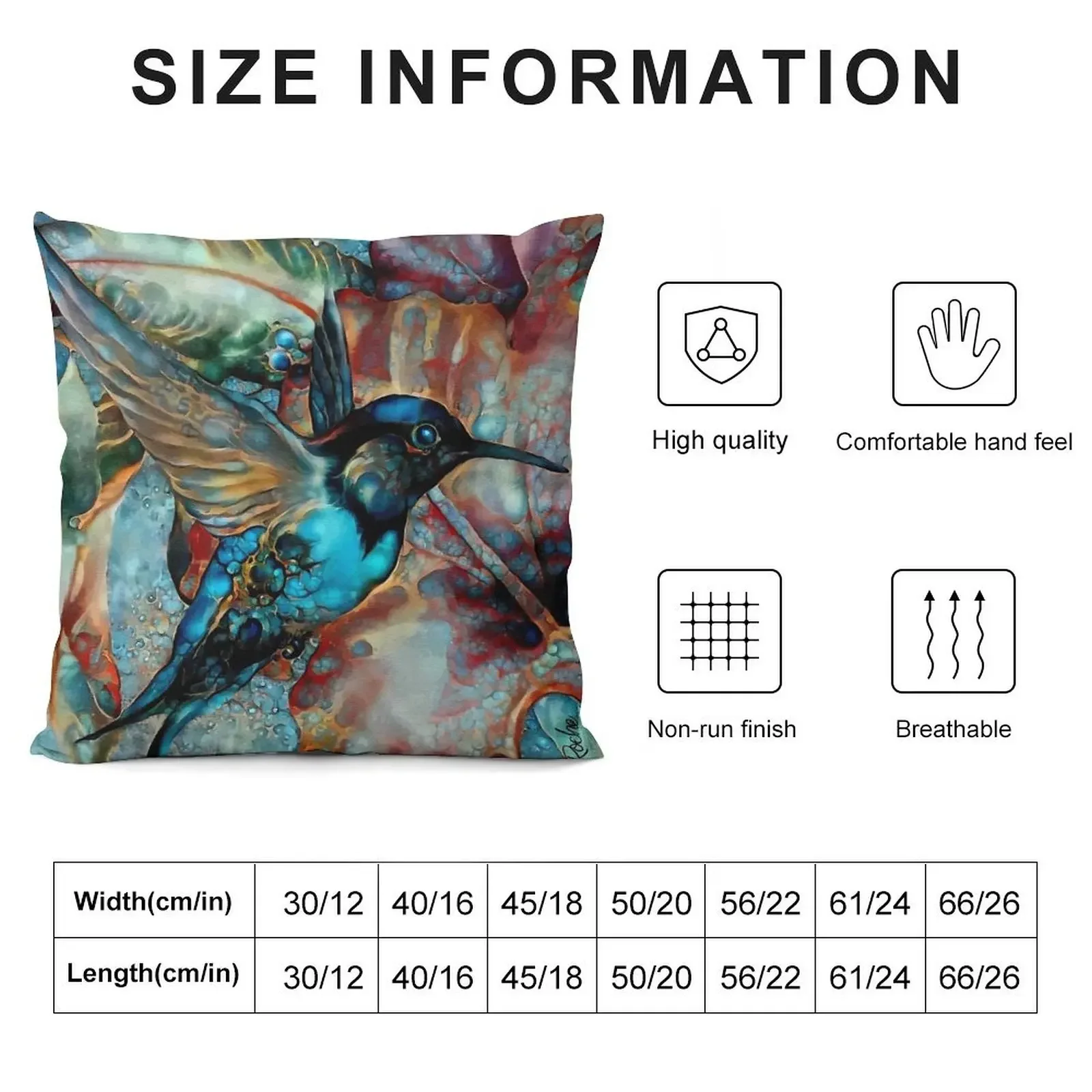 Colibri des vignes, hummingbird, colibri, lea roche paintings Throw Pillow christmas decorations for home 2025 pillow