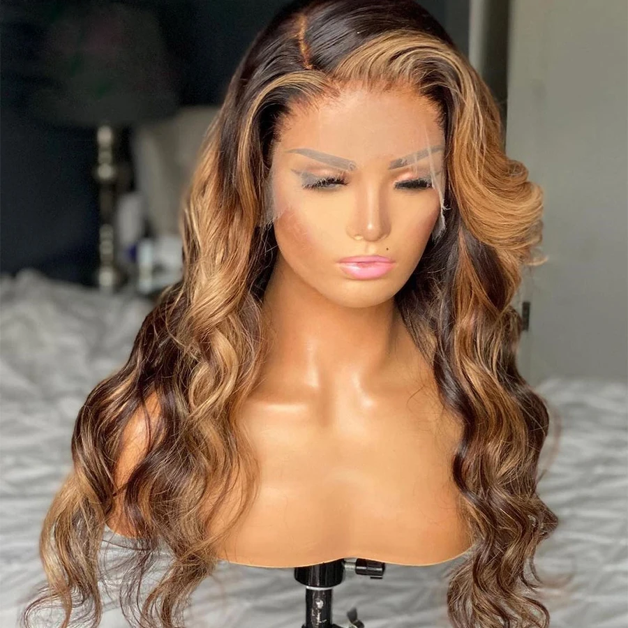 

Soft Preplucked Highlight Blonde Body Wave 28Inch 5x5 Silk Base Jewish Human BabyHair HD Lace European Hair Glueless Daily