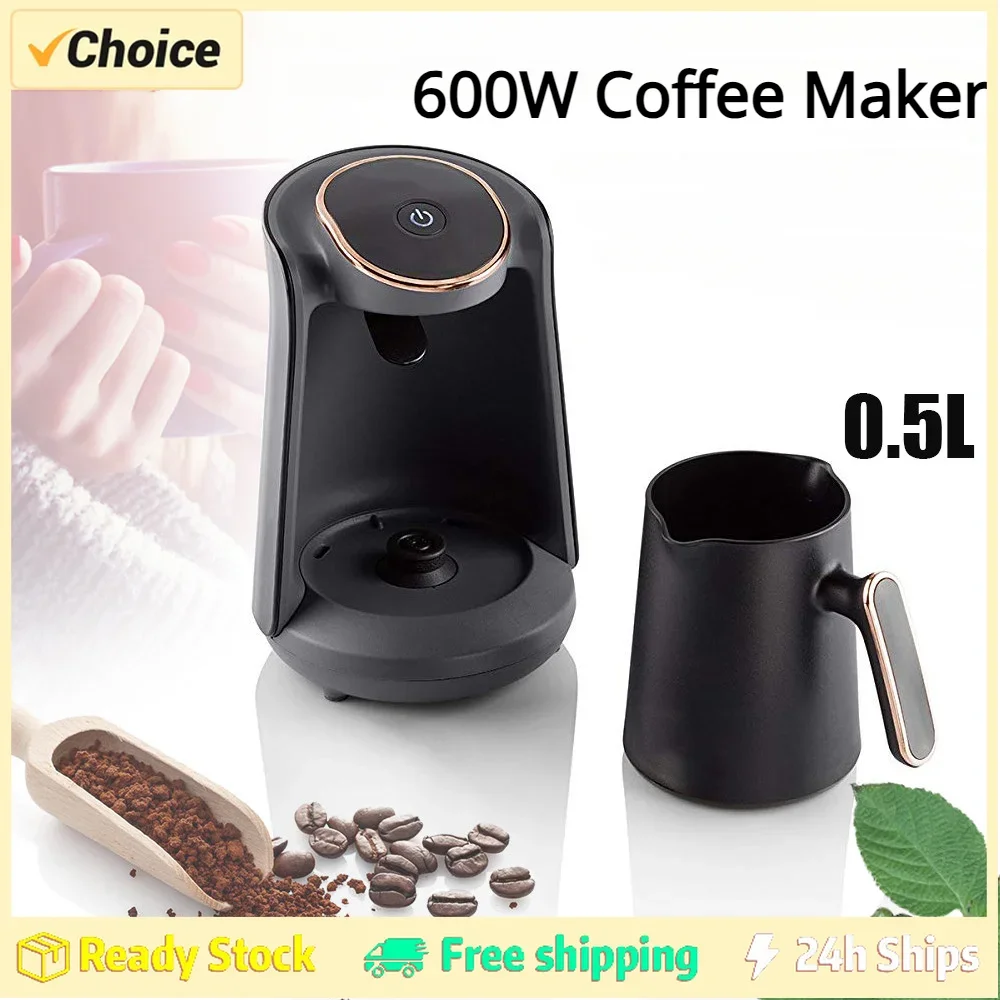 Moka Coffee Pots Pot 0.5L Semi-automatic Convenient Turkish Coffee Maker Thermal Cup Coffee Capsules Coffee Machine Cappuccino