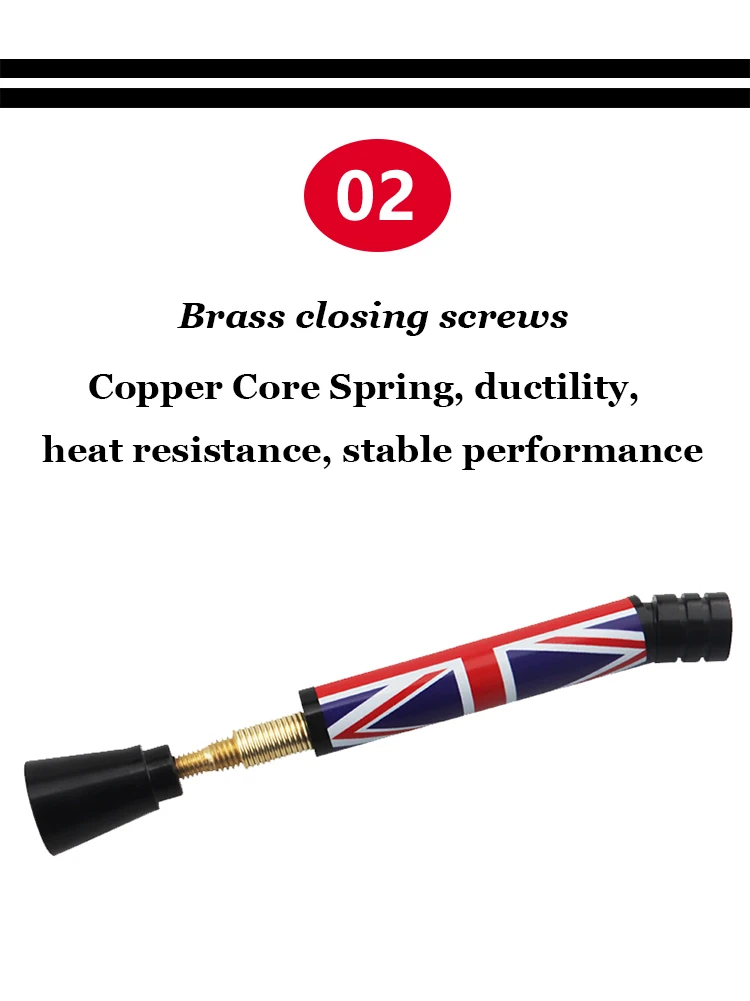 7,7 cm/10,7 cm Universelle kurze Autoantenne mit Union-Jack-Flaggenmuster, Dekor-Radioantenne, rostfrei, mit kompletten Montageadaptern – Detail 4