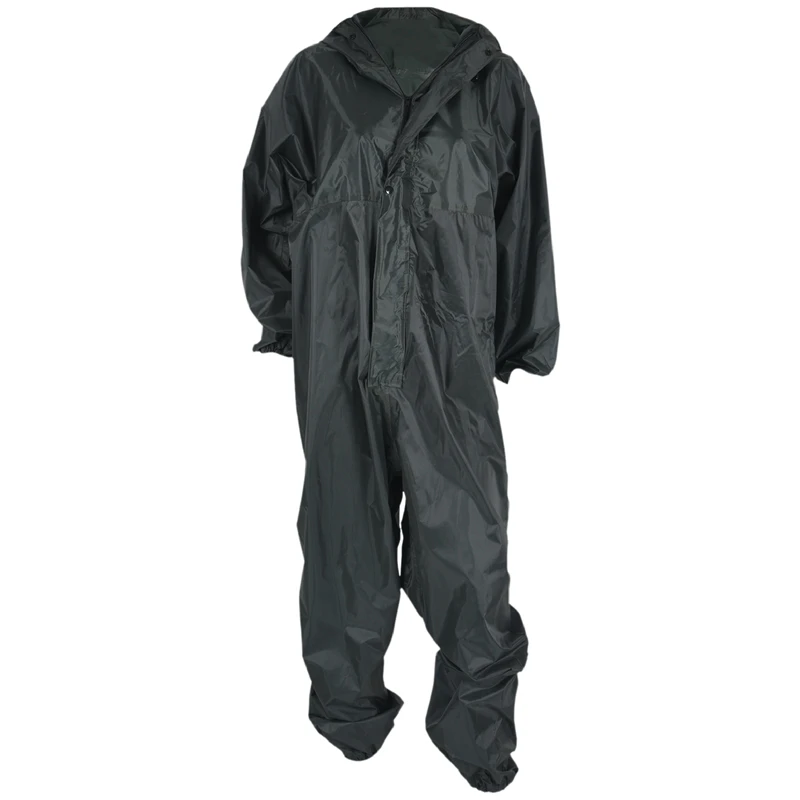 Fashion Motorcycle Raincoat /Conjoined Raincoat/Overalls Men and Women Fission Rain Suit Rain Coat SizeXXXL Colour ArmyGreen view 2