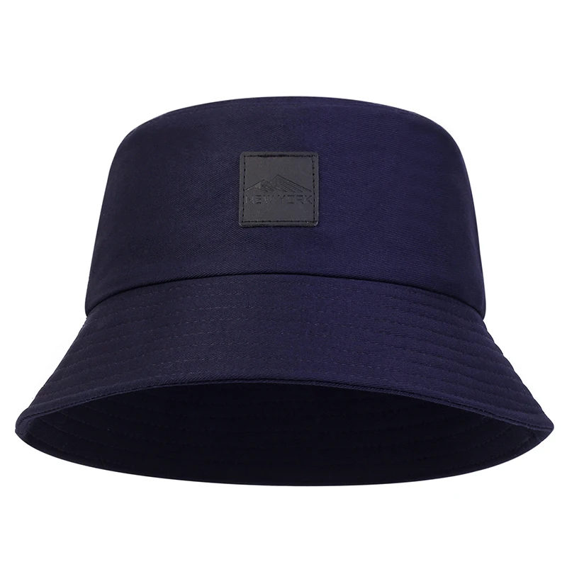 Unisex New York Leder-Label Persönlichkeits-Fischerhüte Outdoor Freizeitmützen Sonnenschutz-Hüte – Detail 8