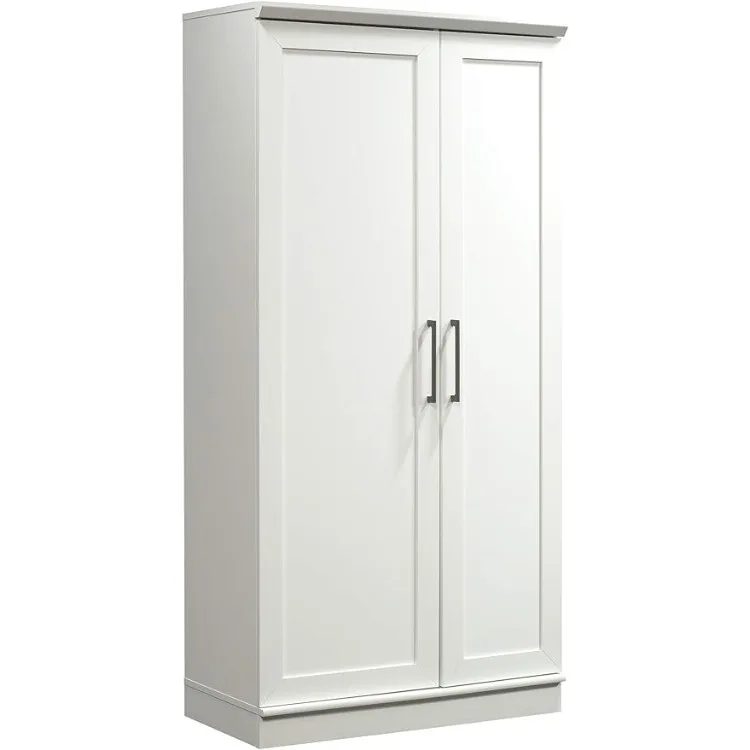 

Sauder HomePlus Storage Pantry cabinets, L: 35.35" x W: 17.09" x H: 71.22", Soft White finish