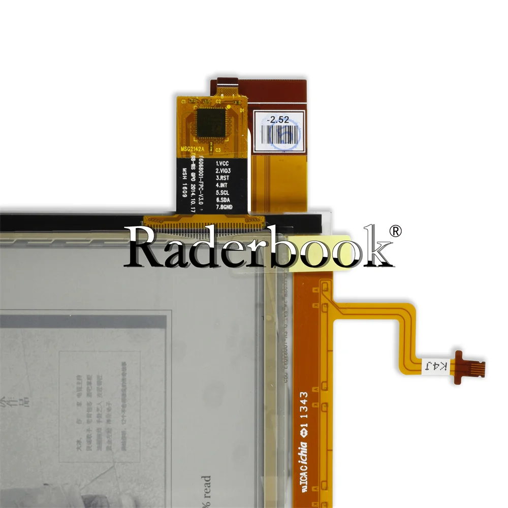 Imagem -03 - Tela de Toque Capacitiva para Onyx Boox T76ml Cleópatra Reader Display Lcd Retroiluminado Ed068og1lf Novo