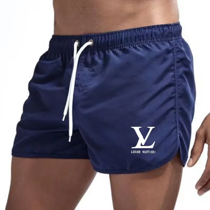 Calções esportivos de secagem rápida respirável masculino, calças de corrida multicoloridas, roupas sexy de verão, moda