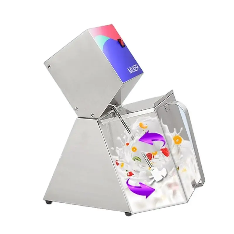 Electric Fruits Crusher Machine Automatic Popsicle Ice Cream Mixer Blender Smoothie Mixing Machines