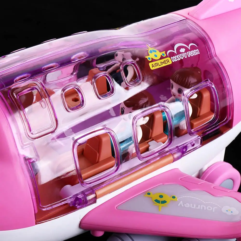 

Электрические светодиодные фонари для самолетов, музыкальный самолет, пластиковые светодиодные фонари, светодиодная модель самолета, музыкальный синий/розовый самолет, подарок на день рождения