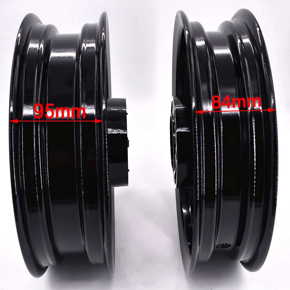 12inch Front 2.50-12 and Rear 3.00-12 4 fitting hole Rims Refitting for Dirt bike Pit Bike Vacuum Wheel