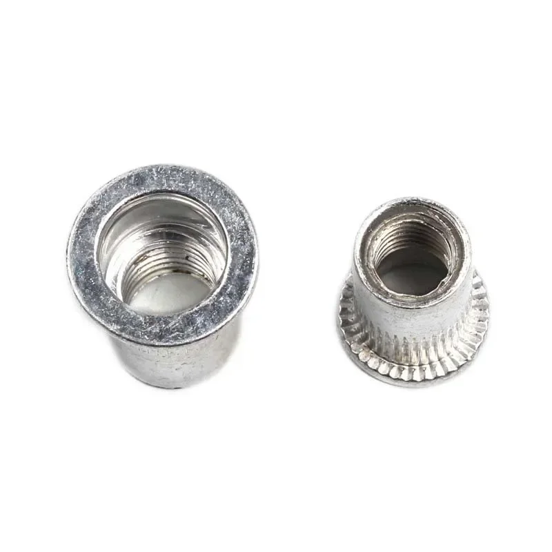 90/93Pcs Aluminum Rivet Nut M3 M4 M5 M6 M8 M10 Aluminum Alloy Rivnut Flat Head Threaded Rivet Insert Nutsert Cap Rivet Nut