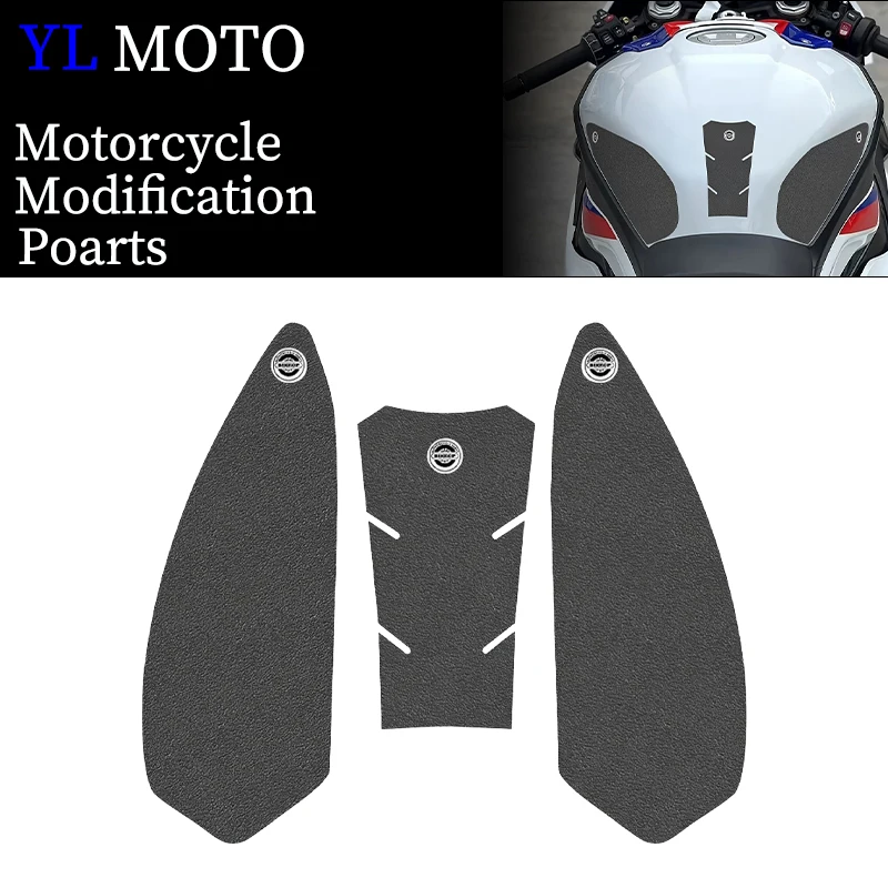 Motorcycle Anti Slip Sticker Tank Traction Pad Side Knee Grip Protector For BMW S1000R 2021-2024 S1000RR 2018-2023