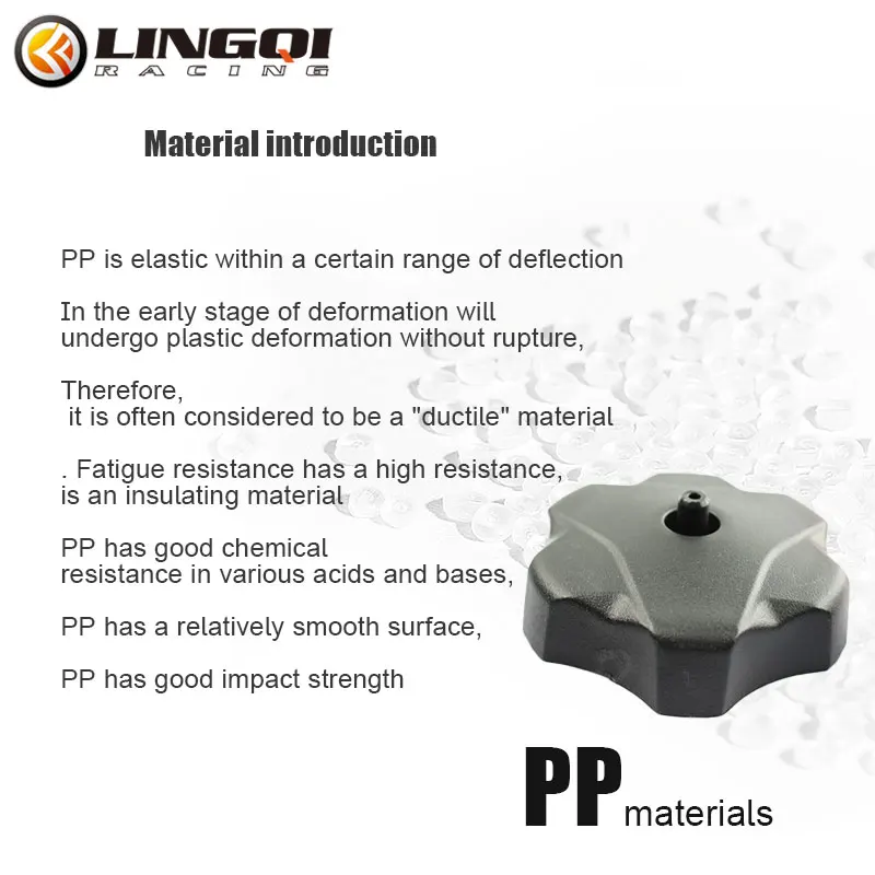 LYNNCHI Motorcycle 52mm Gas Fuel Petrol Tank Cover Gas Oil Cap Plastic Parts For 49cc 70cc 90cc 110cc ATV Dirt Pit Bike Moto view 5