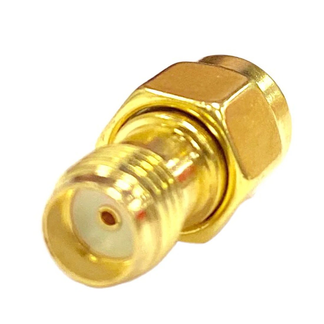 1pc Reverse RP-SMA Male Inner Hole Switch SMA Female RF Connector Adapter Straight  Goldplated Wholesale  Fast Shipping