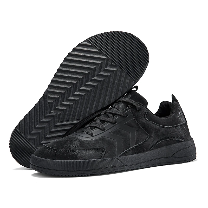 Plus Big Size 47 48 Wide Foot Shoes Men Leather Casual Shoes Wide Toes Shoes Black Gray Dropshipping