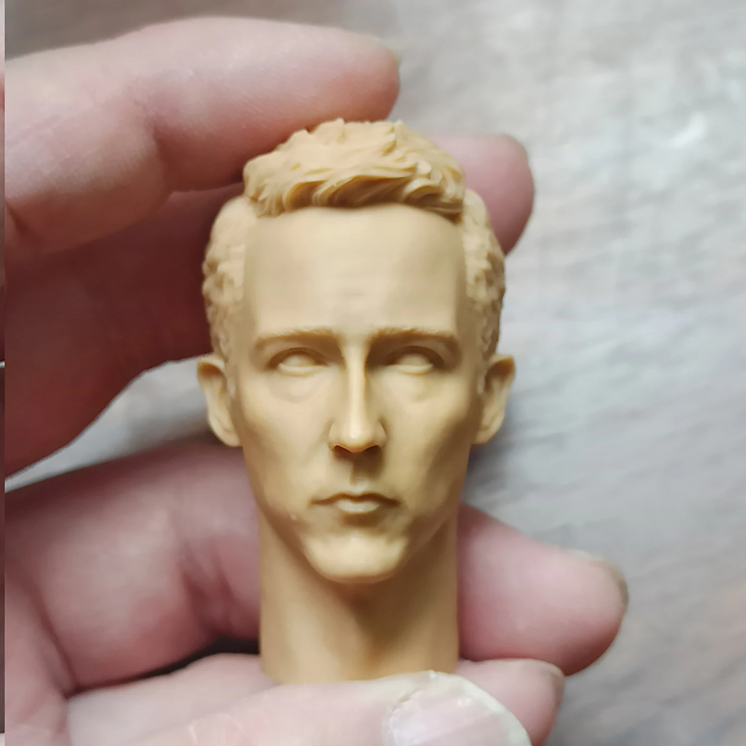 

1/6 Unpainted Young Edward Harrison Norton Head Carving Sculpt Model Toys