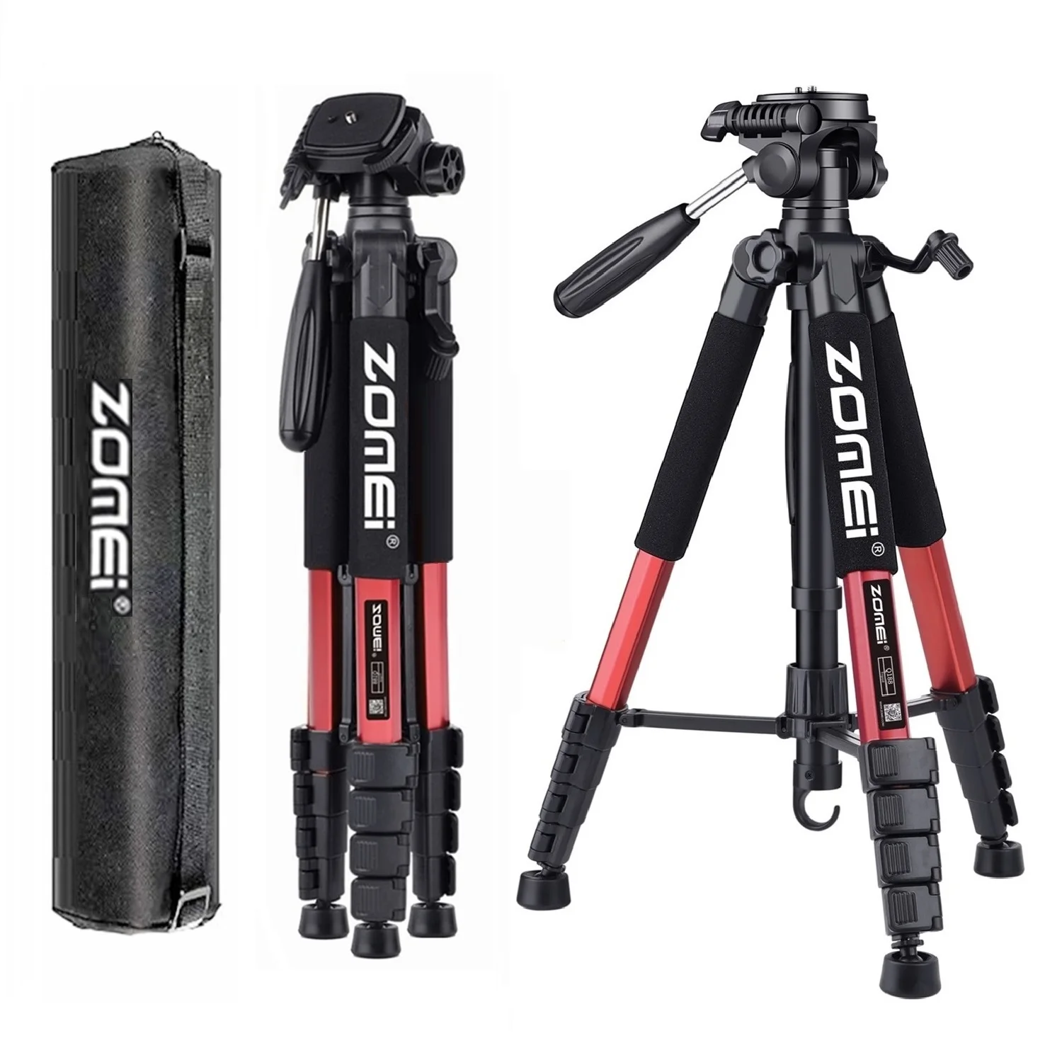 187cm/73.6in 360°Rotation Professional Tripod for Camera Canon Nikon, 360 Degree Panorama Photography Phone Stand for Vlog Video