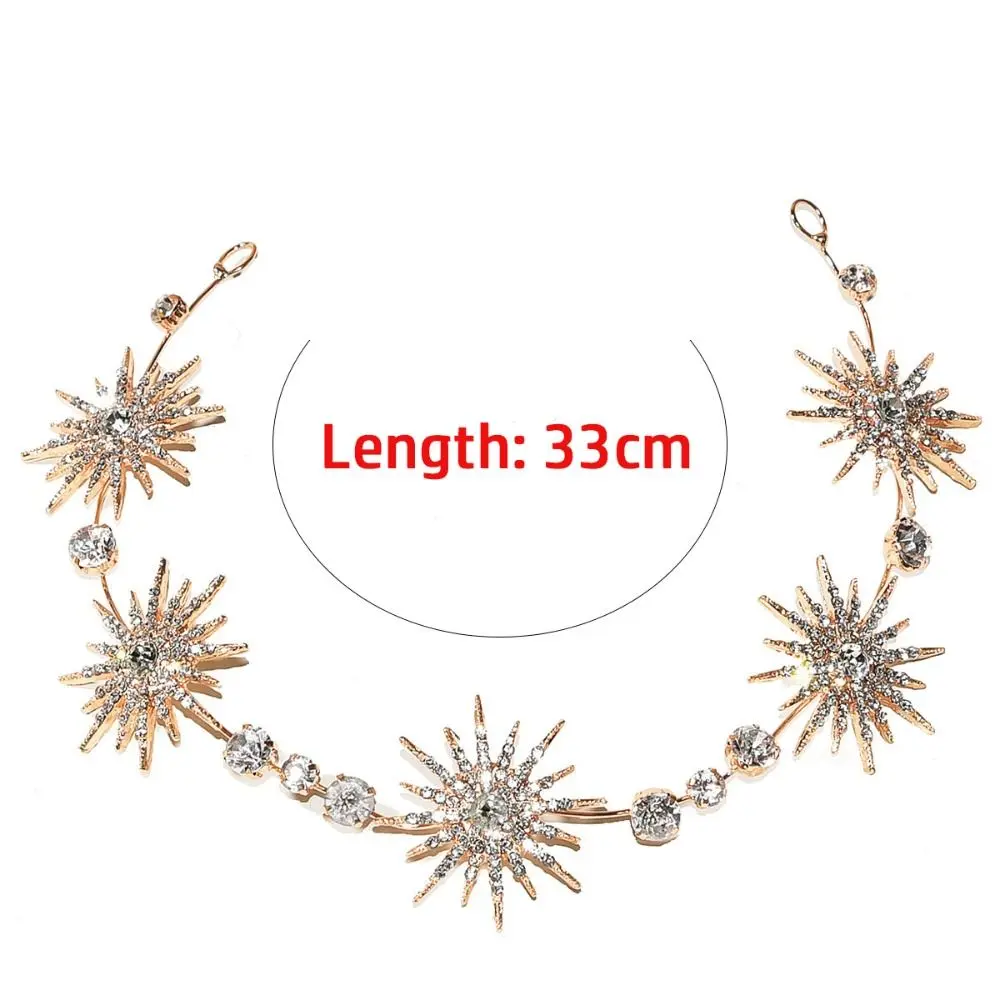 فاخر حفل زفاف الديكور الملكة تاج ستار أغطية الرأس تاج حجر الراين تيارا الشعر مجوهرات كريستال عصابات #6