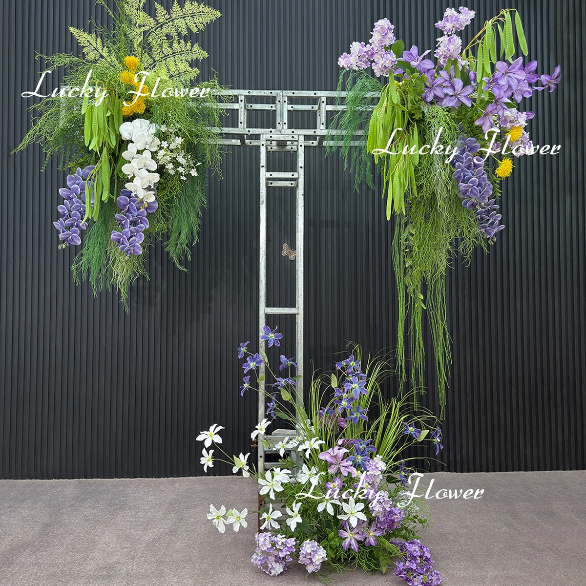 

Forest Style Artificial Flower Fake Plant Wedding Decoration Hang Flower Row Backdrop Decor Road Lead Floor Flower Ball Greenery