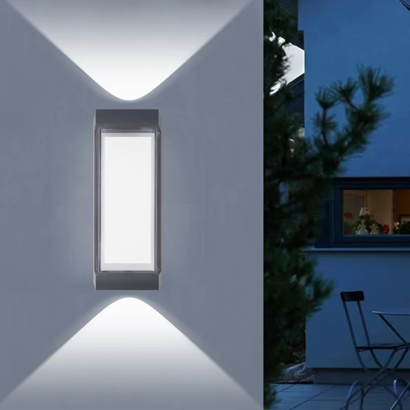 Modern LED waterproof Up Down wall lamp outdoor and indoor wall light courtyard porch corridor bedroom wall sconce AC85-265