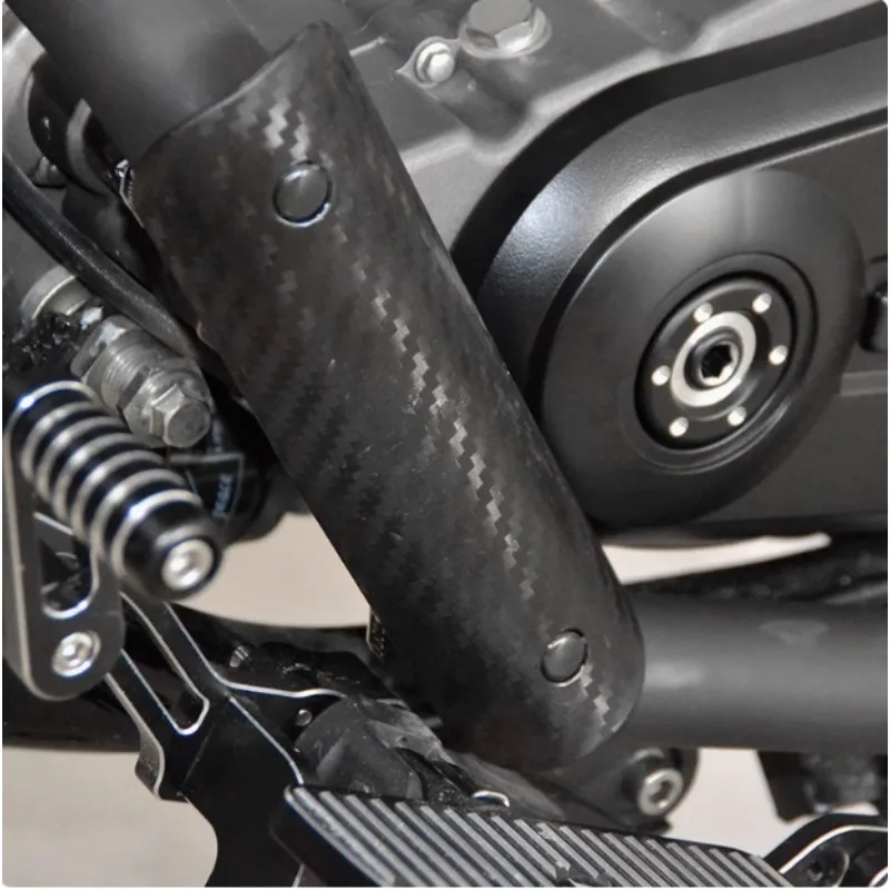 1PC Motorcycle Exhaust Pipe Anti-scald Cover Anti-scald Plate Heat Shield for Ginger 500/450 Napoleon 450 Black Flag 500