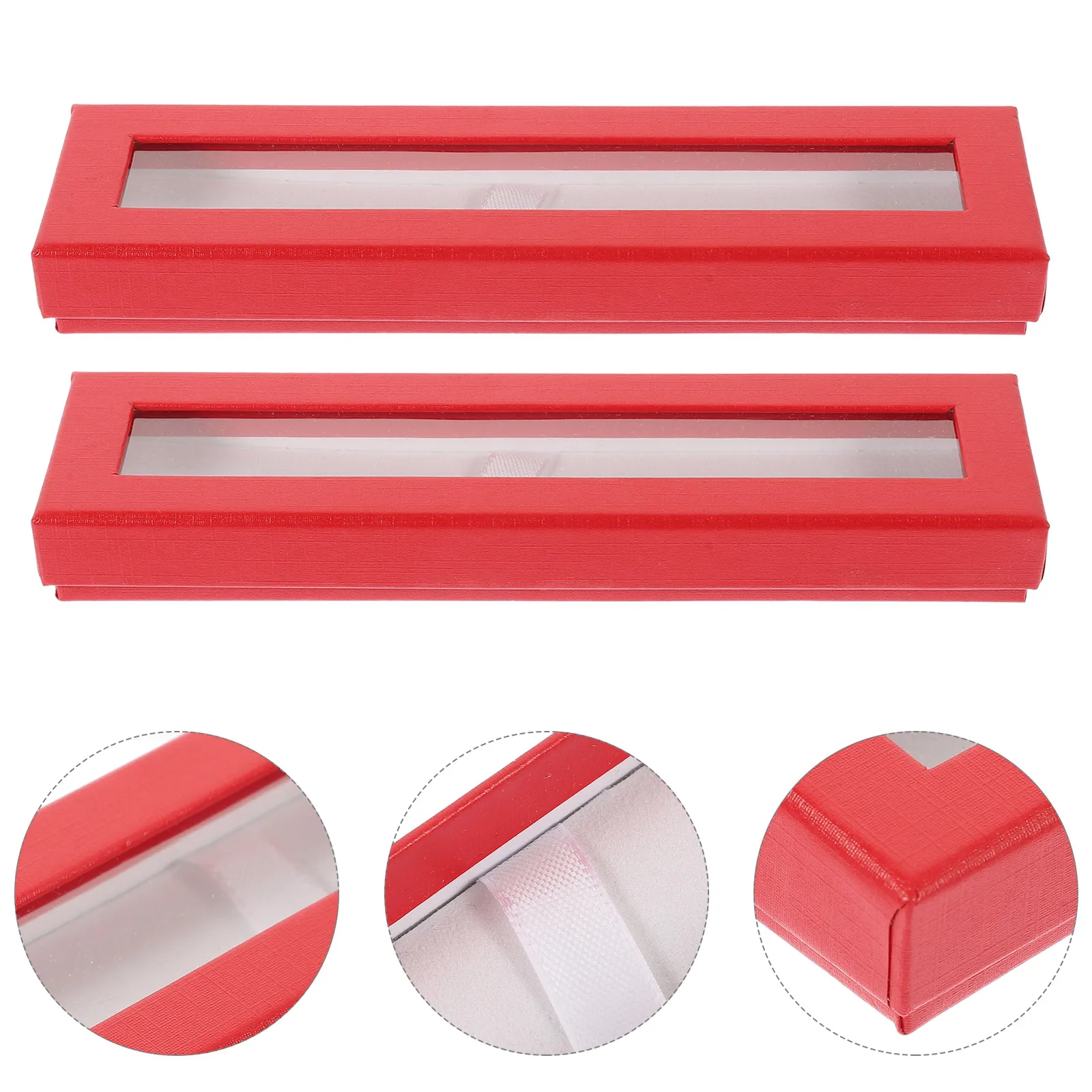 

5 Pcs Stationery Box Container to Display Pens Ballpoint Case Showcase Cases Paper Boxes for Package Storage
