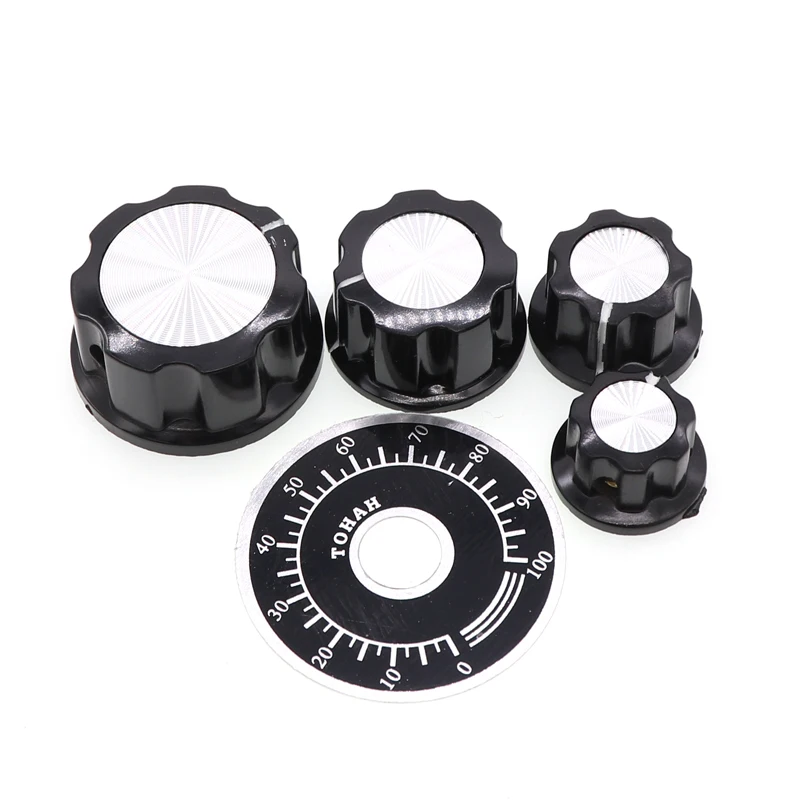 5pcs MF-A01 MF-A02 MF-A03 MF-A04 MF-A05 Potentiometer Knob WH118/WX050 Rotary Switch Electronic 6mm Knob Cap Diameter