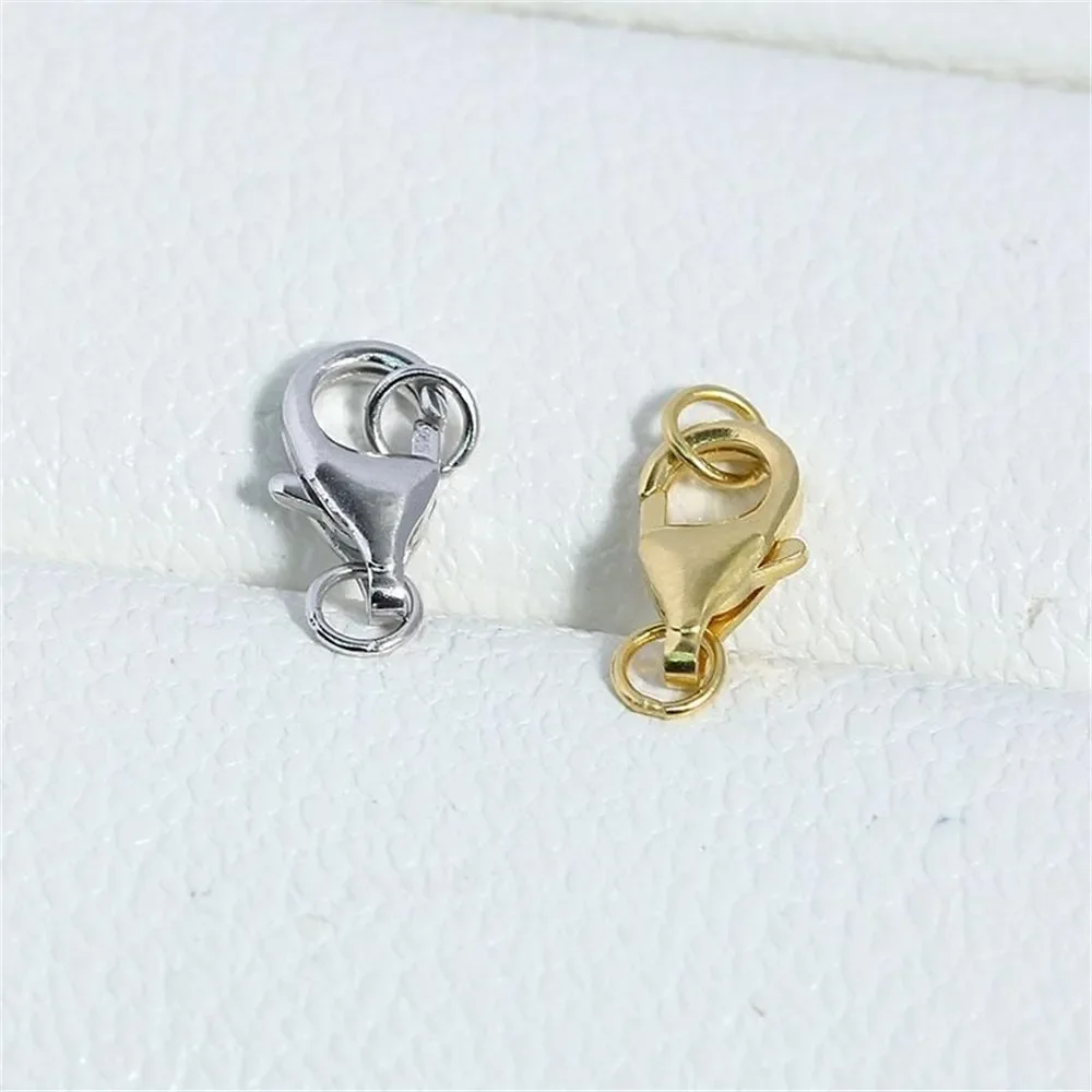 

Ювелирная застежка из стерлингового серебра 925 пробы для DIY ожерелья, браслета, ювелирных изделий, соединительный крючок, серебряные застежки 925, принадлежности для рукоделия