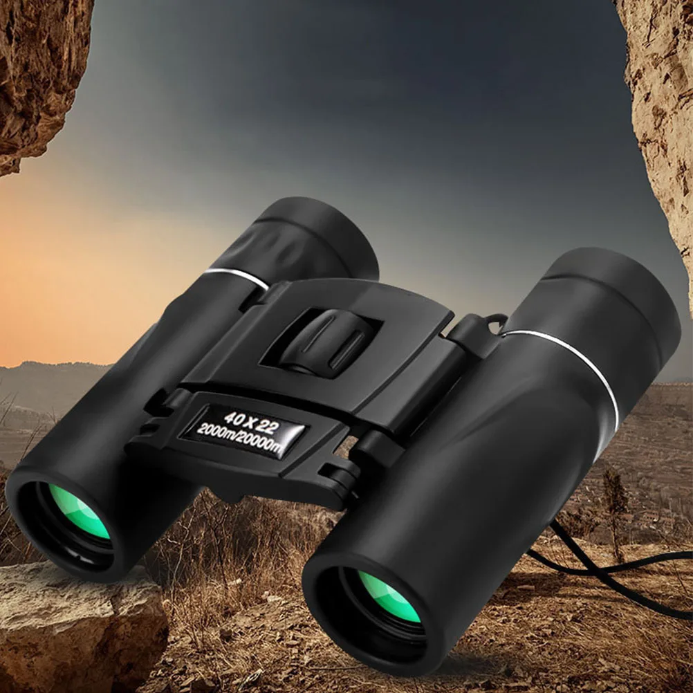 

Double Barrel Binocular 40x22 Compact Lightweight Portable for Outdoor Hiking Bird Watching Camping Travel Small Binocular