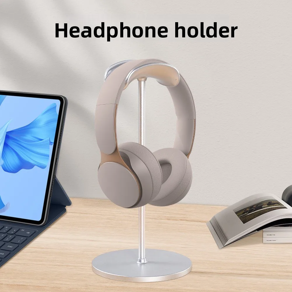 

Holder Headphone Display Stand Detachable Enhance Stability Earphone Vertical Bracket Aluminium Alloy Silver