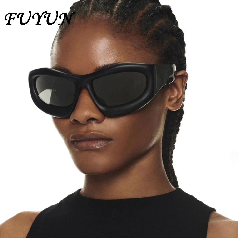 

S1194 New Y2K Punk Sunglasses for Men 2023 Luxury Brand Vintage Square Cat Eye Steam Punk Women Outdoor Sports Glasses Unisex