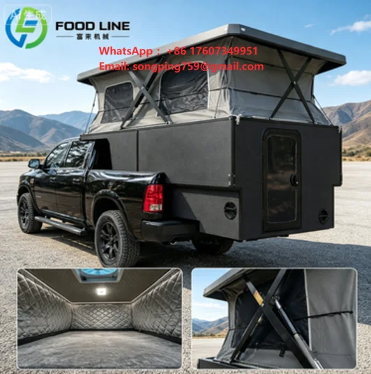 Pop tent camper module kit for pickup truck, MOQ 1.
