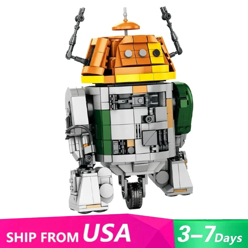 Blocs de construction de robots Chopper du film MOC C1-10P, 988 pièces, Robots de Combat spatiaux, modèle de figurine, jouets d'assemblage à monter soi-même, cadeau de collection pour enfants