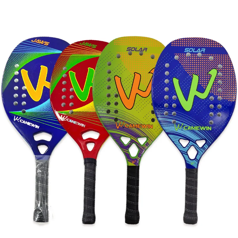 2023 Paddle Shovels Racket Beach Tennis 3k Carbon Padel Mens Trend Over Grip Beach Frescobol Racket Children's Tennis Kids Mujer