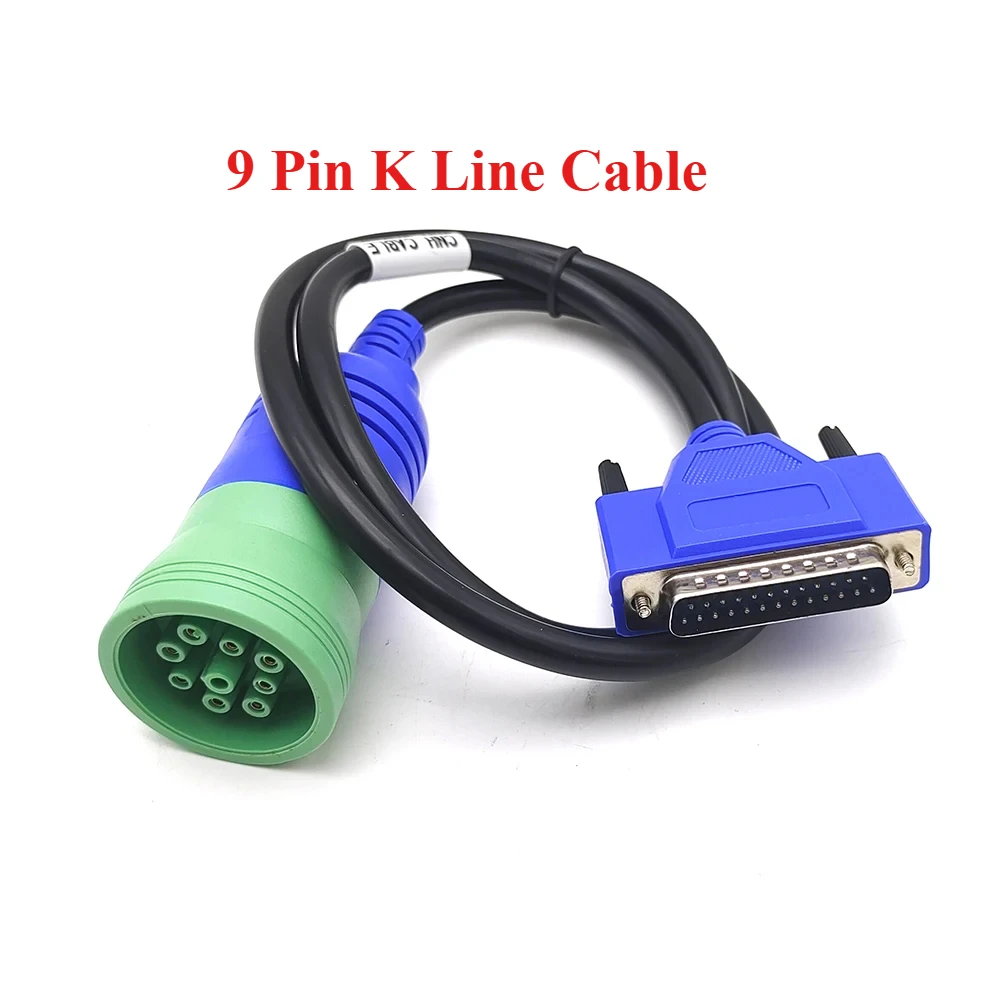 

9 Pin K Line Cable Adapter for CNH DPA5 Diagnostic Tool Case New Holland Truck Agricultural Equipment ECU Programming Connection