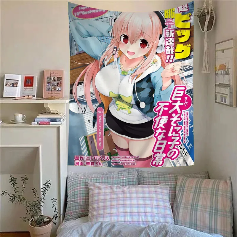 Neu 2026 Supersonic Klassische Anime Manga Wandteppich Ästhetische Dekoration für Wohnzimmer Schlafzimmer Studentenwohnheim