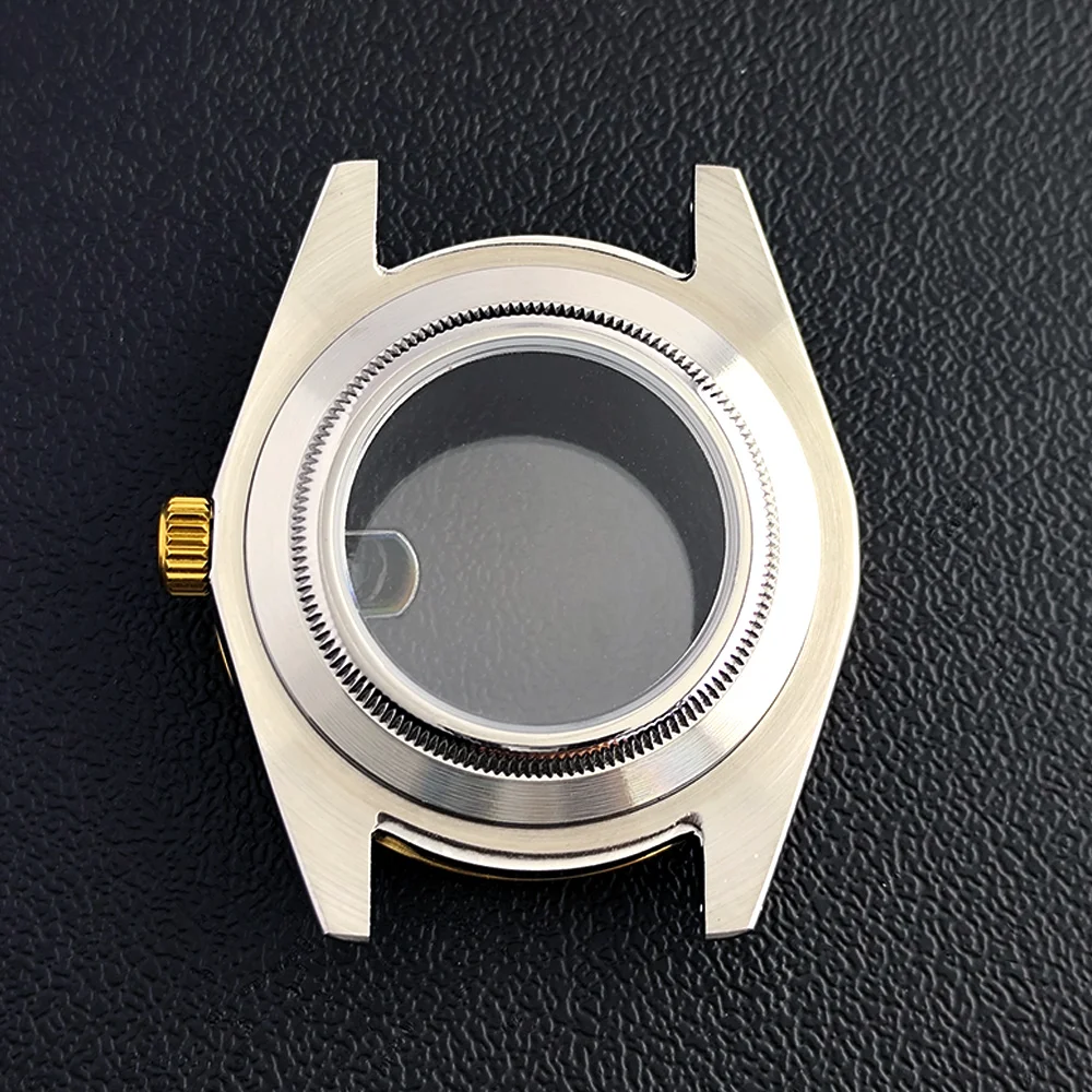 High Quality 42mm Men's Watch Steel Black Case Fits NH35 NH36 Movement Case Watch Accessories Sapphire
