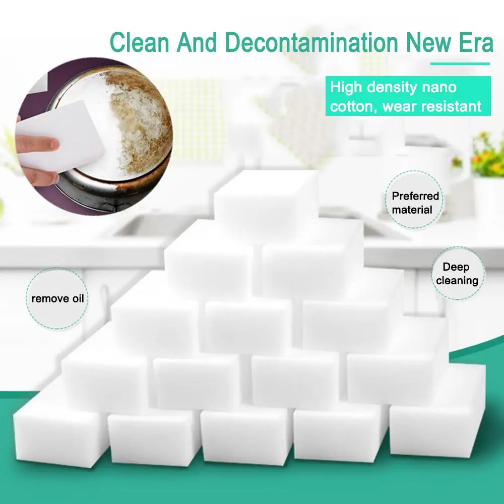 1~8PCS Multi-function Multi-purpose Cleaner 10x6x1.7cm Sponge Durable Universal Car Cleaning Tools Foam Cleaner