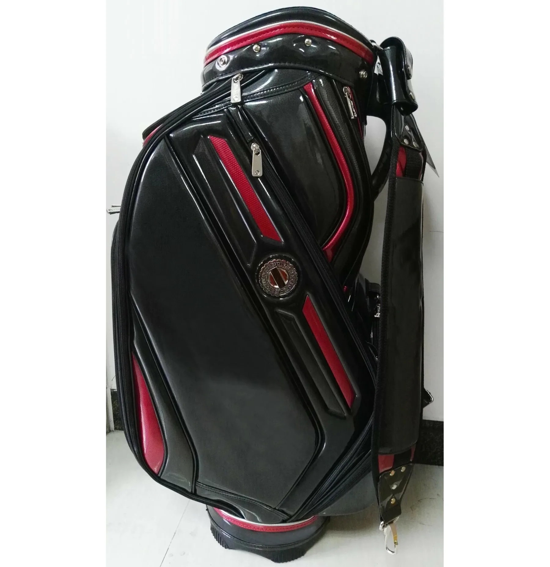 Waterproof Custom Travel Sports Golf Bag 100% Crystal PU Leather