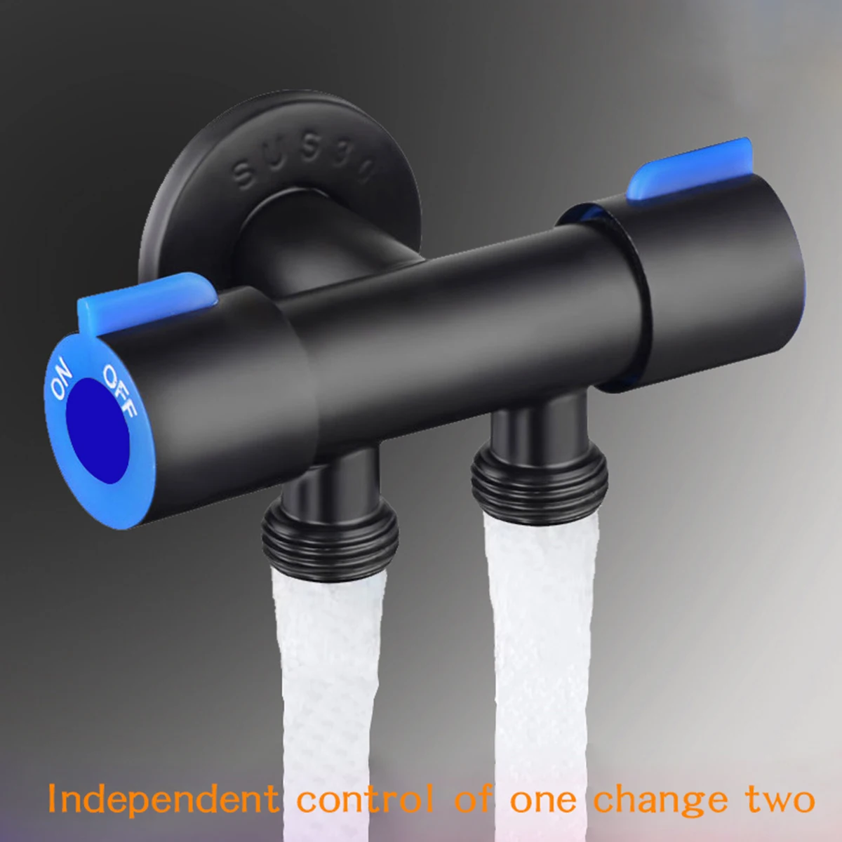 

2 Way Garden Hose Diverter, Stainless Steel 1/2" Hose Fitting, Hose Faucet Adapter for Hose Washer Faucet Diverter.