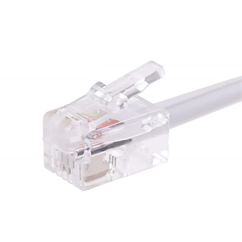 1 Juego Cable teléfono RJ9, desenredador Cable teléfono, Cable fijo giratorio 360 ​​grados, accesorios