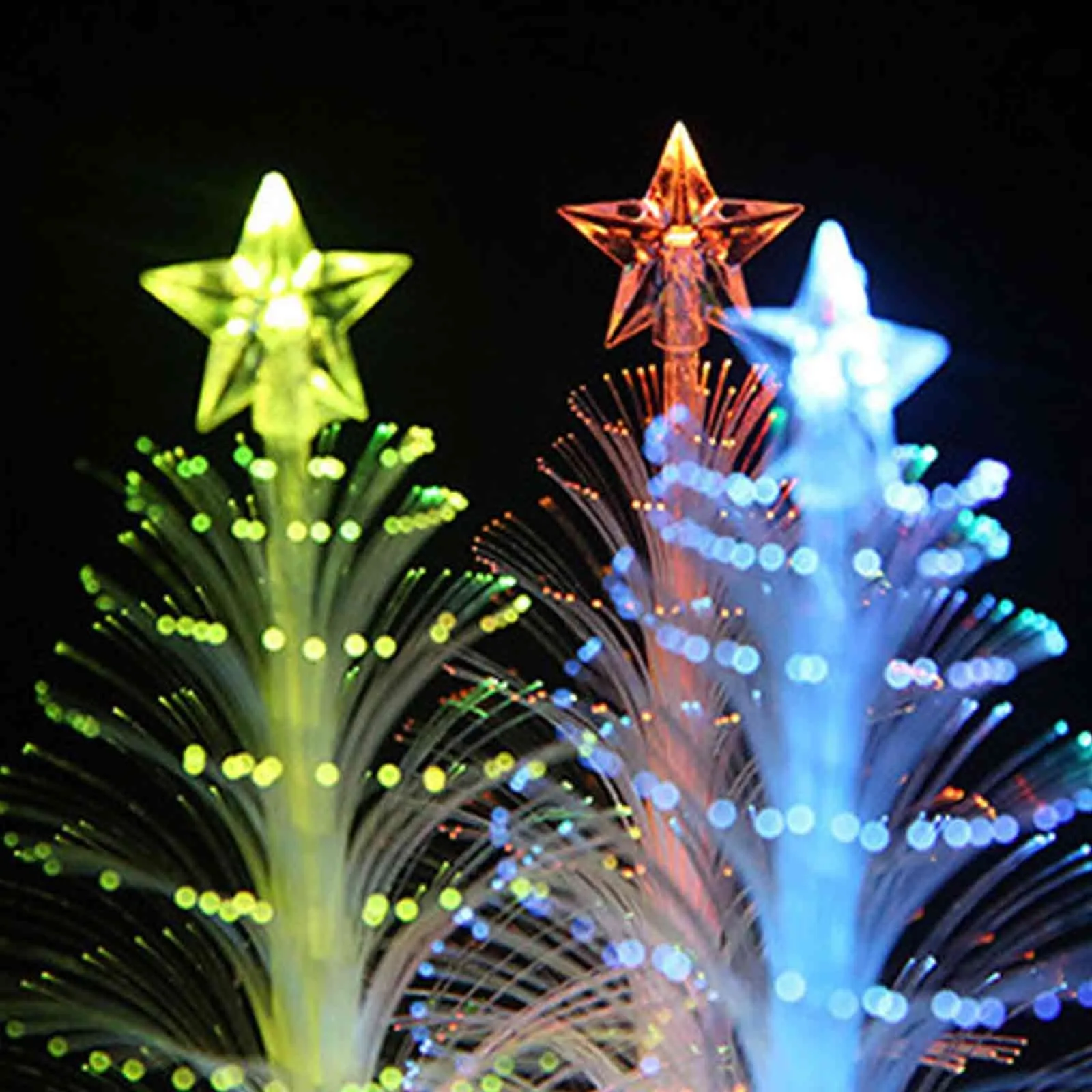 

2pcs 2025 New Merry Led Color Changing Christmas Xmas Tree Home Table Party Decor Charm Plastic Home Desktop Decorations