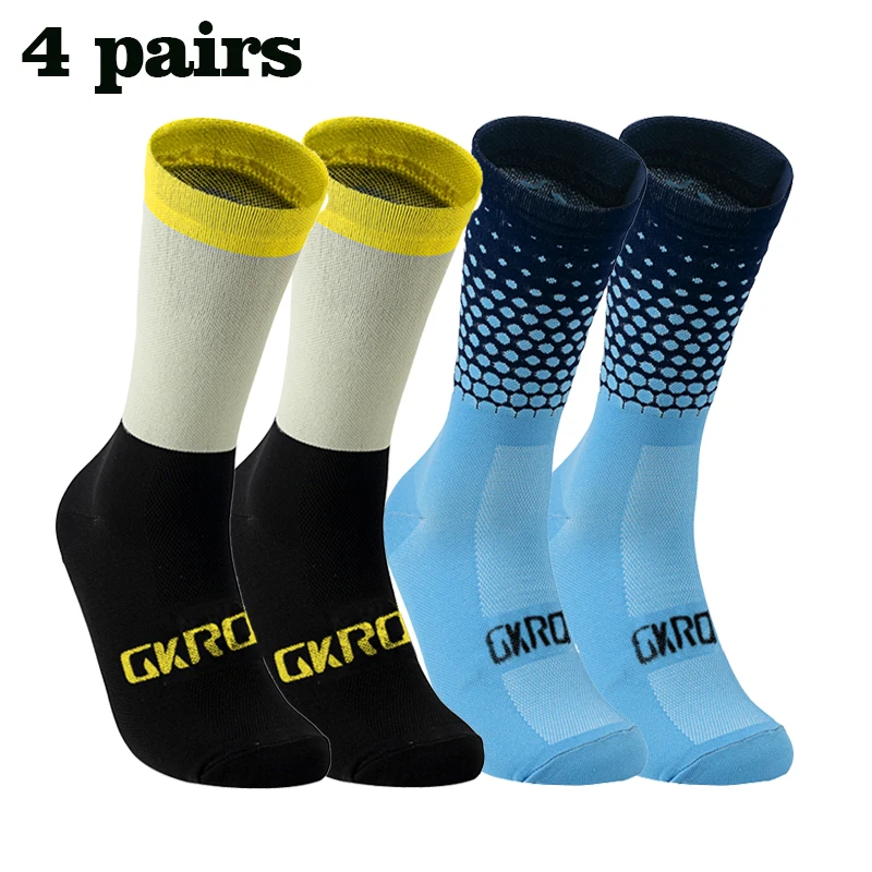 4 Pais Hohe Qualität Beruf Team Männer Frauen Radfahren Socken Bike Socken Atmungsaktive Fahrrad Socken Outdoor Sportswear Racing Socken – Detail 3
