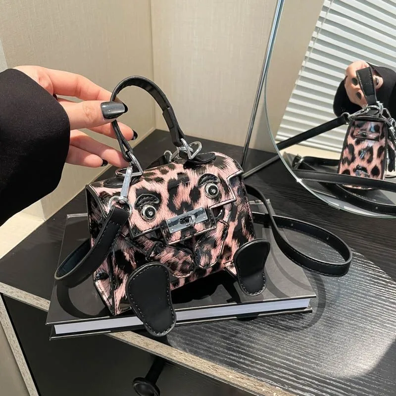 

Fashion Mini Foreign Style Portable Small Bag Trend Spice Girl Leopard Print Messenger Bag Light Shoulder Women's Bag Exquisite