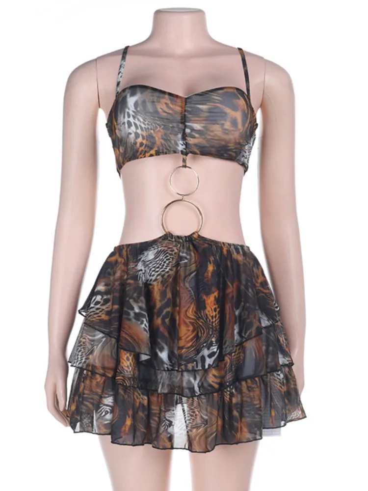 

Летние пляжные накидки для женщин: купальники, платья-накидки на тонких бретельках, без рукавов, с новым принтом, для пляжного отдыха, мини-платья, 2026