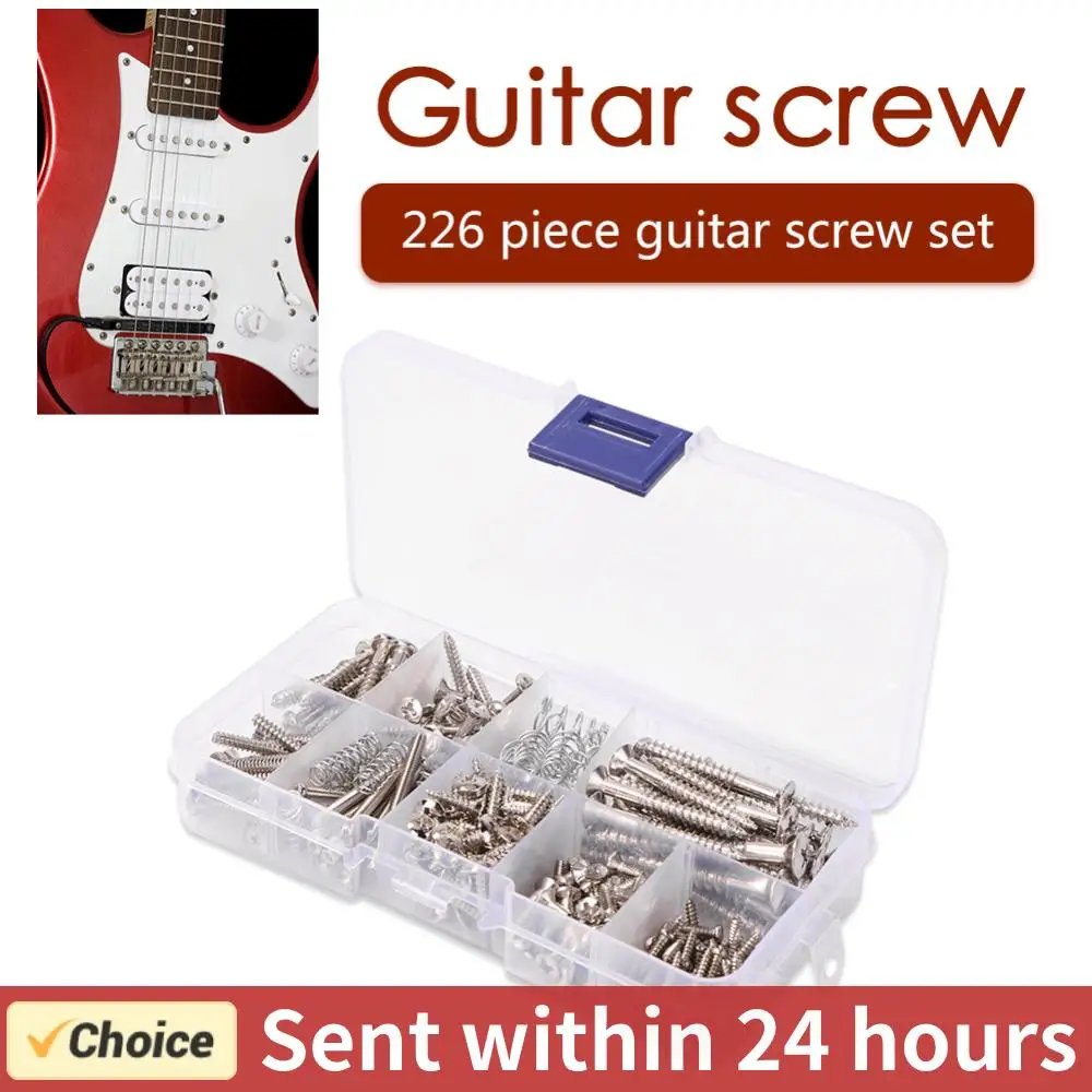 226pcs Guitar Screws Set Assortment for Pickguard Electric Guitar Accessories Beck Plate Remote Bridge Selector Switch Screws