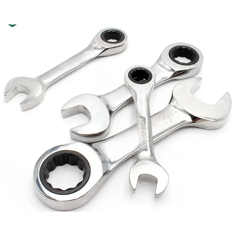 

Open Wrench, Fully Polished Dual Use Short Quick Wrench Tool Auto Repair