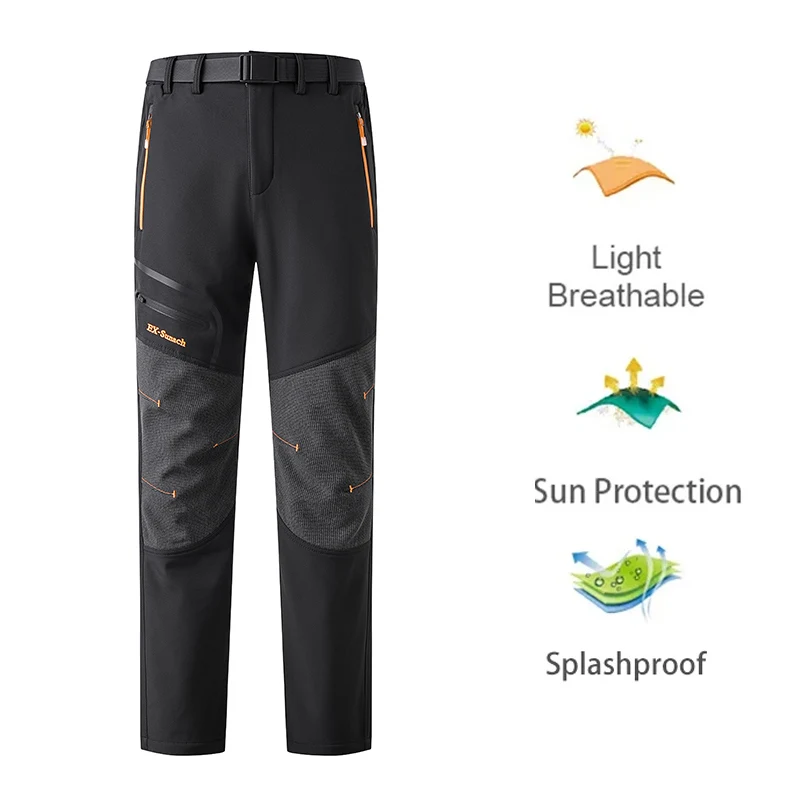 New Men Summer Sports breathable Pants Hiking Trousers Camping Splash Prevention Quick Dry UV Resistant Elastic Thin