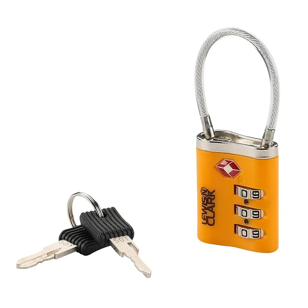 

Travel Sentry Combo Lock with Keys, Orange, One Size