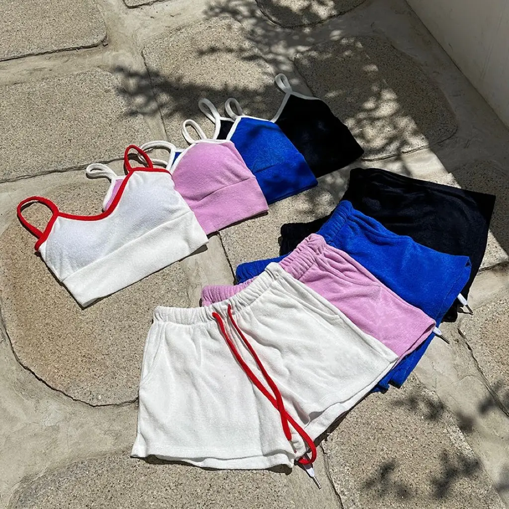 Sexy 2 Piece Royal Blue Bikini 2024 Women Swimsuit Female Swimwear High Waist Bikinis Shorts Brazilian Korean Beach Bathing Suit