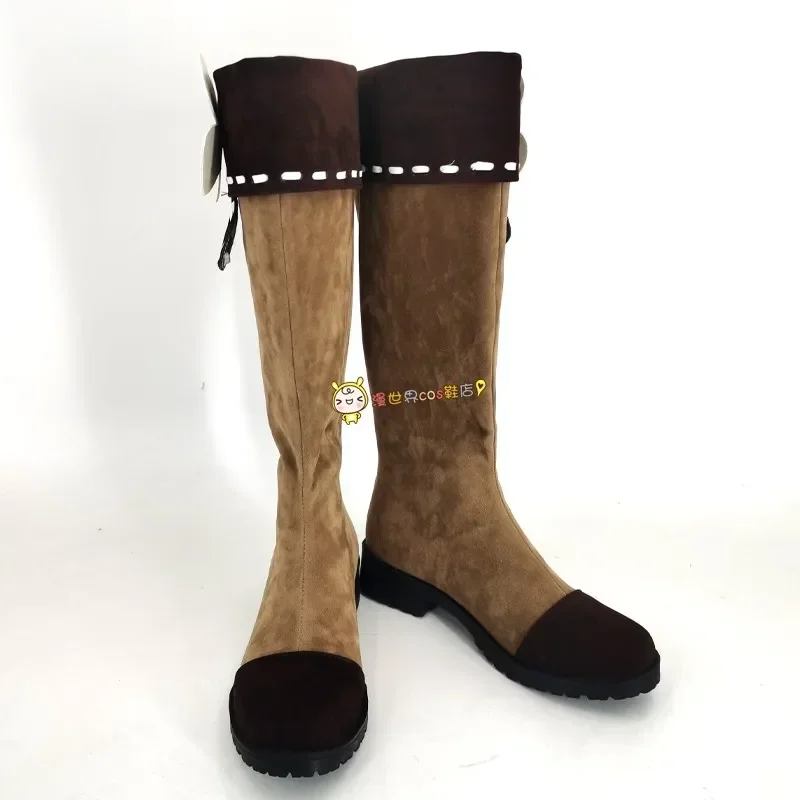 أحذية Genshinimpact Klee التأثيرية لعبة الرسوم المتحركة الهزلية أحذية طويلة Klee أزياء تنكرية أحذية الدعامة لحفلات الهالوين