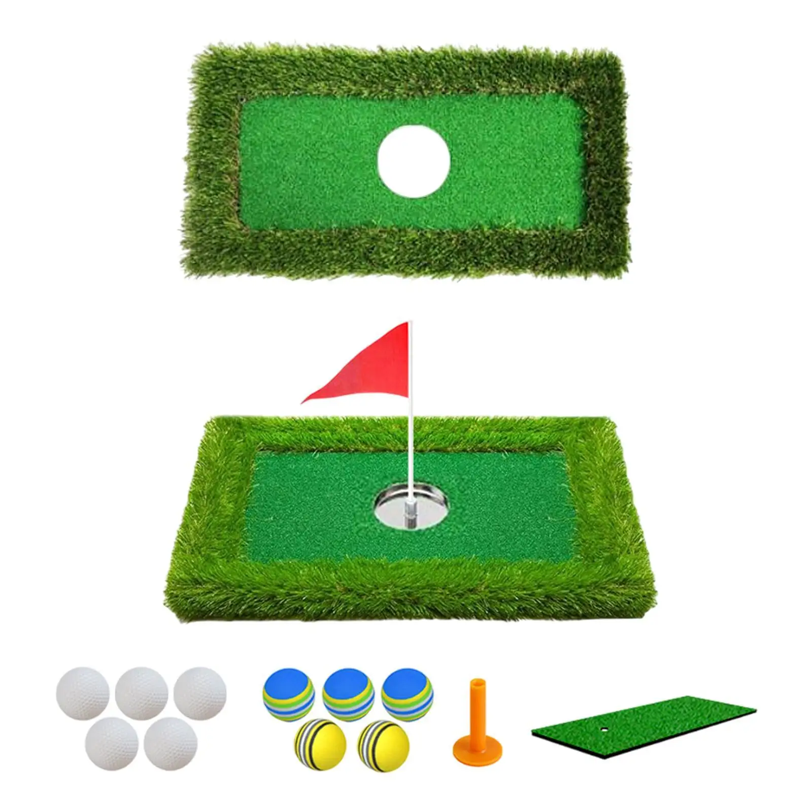 Pool Float Golf Green Supplies Turf Game Chipping Green Practice Mat for Golfer Backyard Lake Outdoor Activities